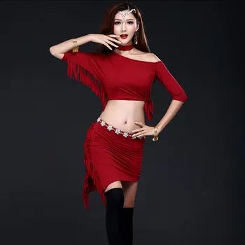 

Wome Dance Sets Top+skirt 2020 Spring Summer New Belly Dance Practice Clothes Modal High-end Exercise Clothing Suit