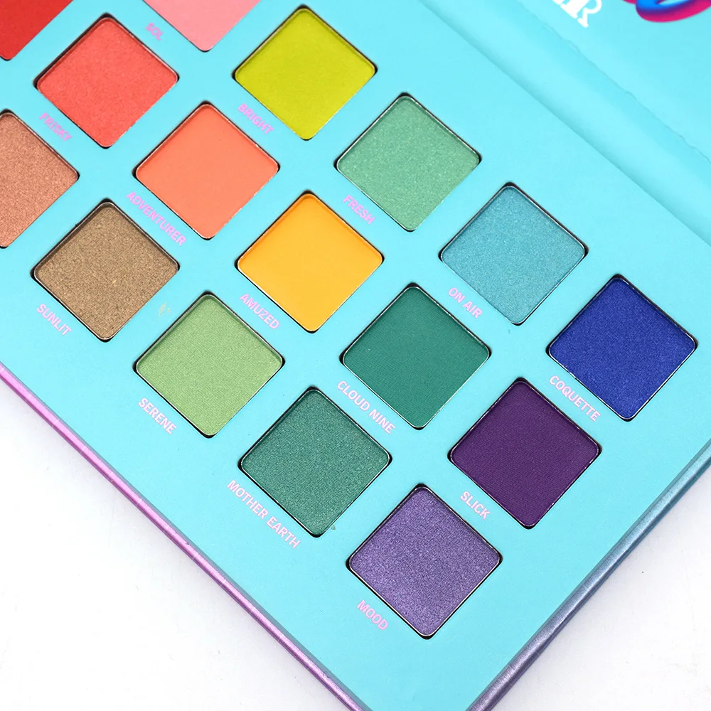 Febble Brand 21 colors eye shadow palette Colorful matte and shimmer powder 9 colors can use as blusher waterproof eye makeup Febble Brand 21 colors eye shadow palette Colorful matte and shimmer powder 9 colors can use as blusher waterproof eye makeup