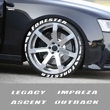 

Car Sticker Custom Tyre Letter 3D Rubber Stickers for Subaru Forester Impreza Ascent Outback Legacy XV WRX BRZ Auto Accessories