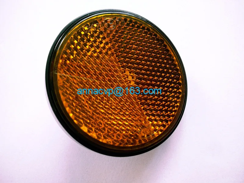 trailer round reflector light lamp trailer parts AMBER (5)