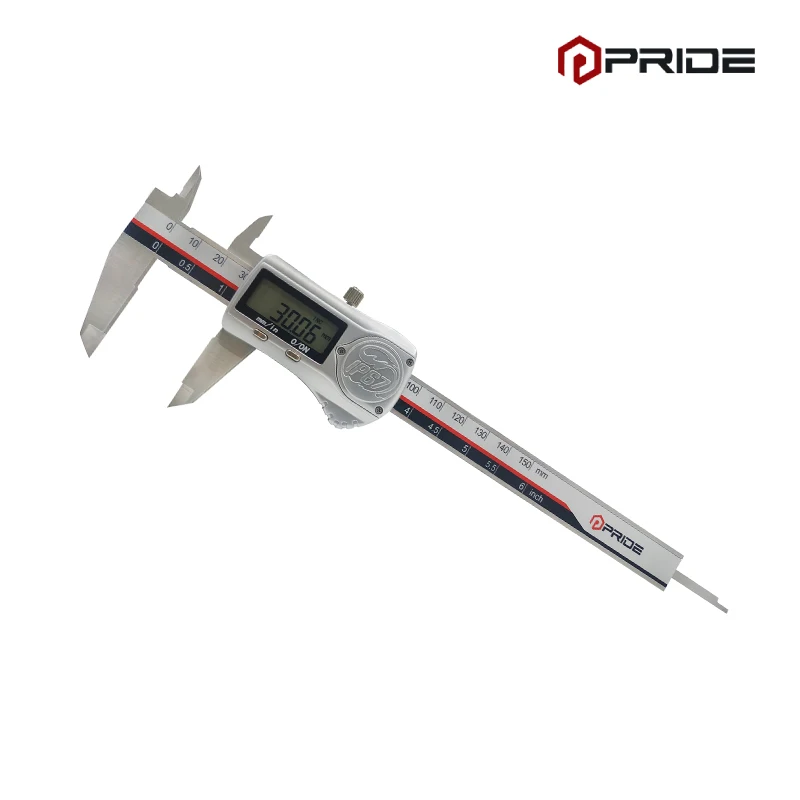 P1013-150 IP67 Водонепроницаемые цифровой штангенциркуль 0-150 мм Новый ЖК-дисплей