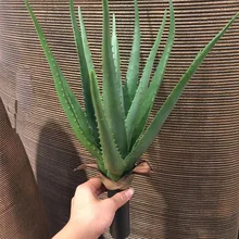 Искусственное алоэ большой размер тропические растения высокого качества Зеленые суккуленты подарок украшение дома