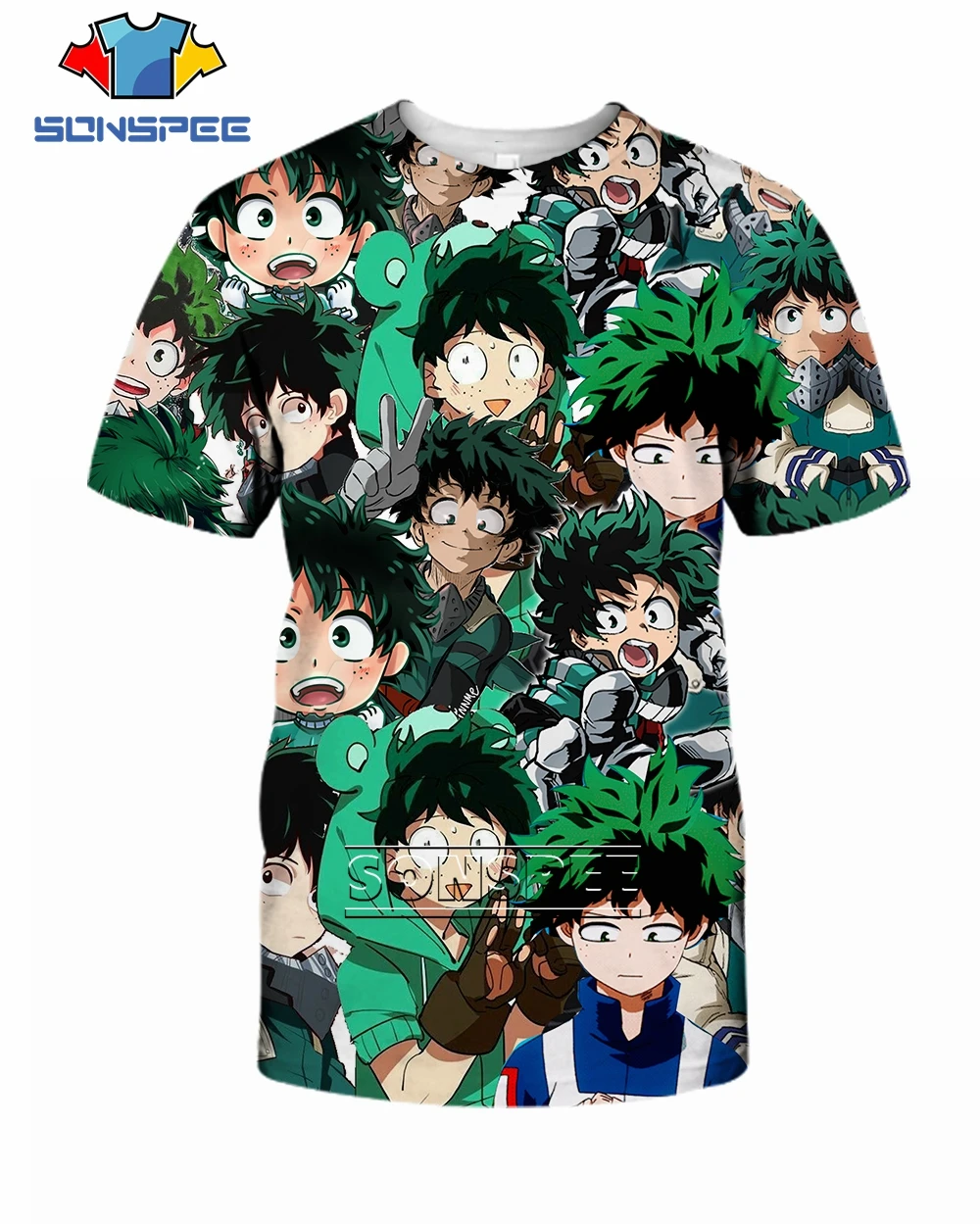 SONSPEE 3D футболка с коротким рукавом аниме My Hero Academia косплей животное собака лилия