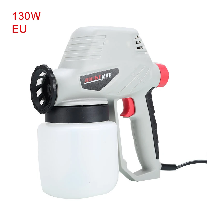 800ml Detachable Adjustable Flow Handheld Electric Paint Spray Gun High Atomizing Spray Paint Tool 2 Style Nozzle - Цвет: 130W EU