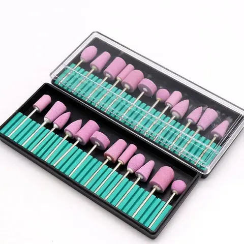 Ceramic Nail Drill Bits Electric Manicure Head Replacement Device For Manicure Pedicure Polishing Mill Cutter Nail Files