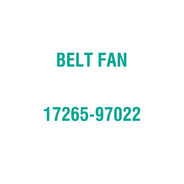 For Kubota 17265-97022 BELT FAN
