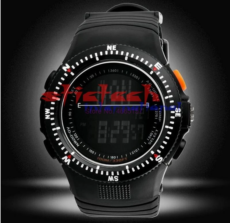 Через dhl или ems 100 шт. Для мужчин часы цифровые relogios masculino водонепроницаемый