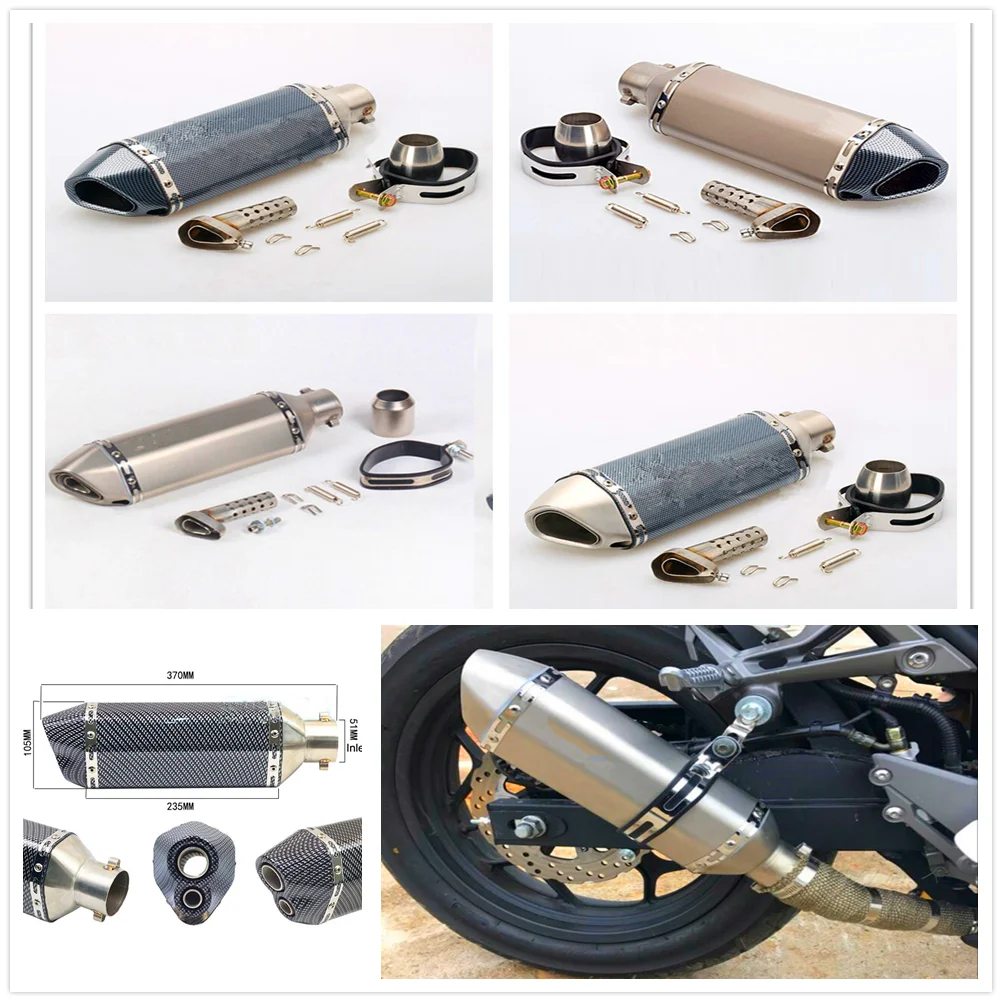 

Stainless Universal 51mm Motorcycle Modify Exhaust Muffler For YAMAHA FJR 1300 R6S CANADA VERSION R6S USA VERSION 200