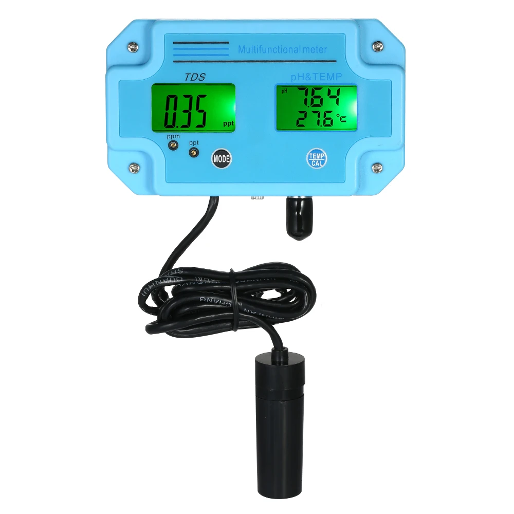 

3 in 1 Professional PH/TDS/TEMP Testing Meter Water Quality Tester Monitor Multi Parameter Digital LCD Water Detector