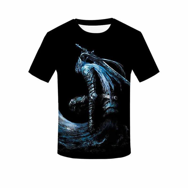 

2019 New arrive popular hot game dark souls t shirt men women 3D printed kawaii harajuku style tshirt streetwear summer tops