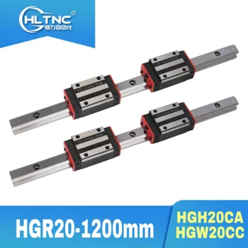 

20mm Linear Guide Rail HGR20-1200mm 2pcs +4pcs HGH20CA/HGW20CC linear Slider