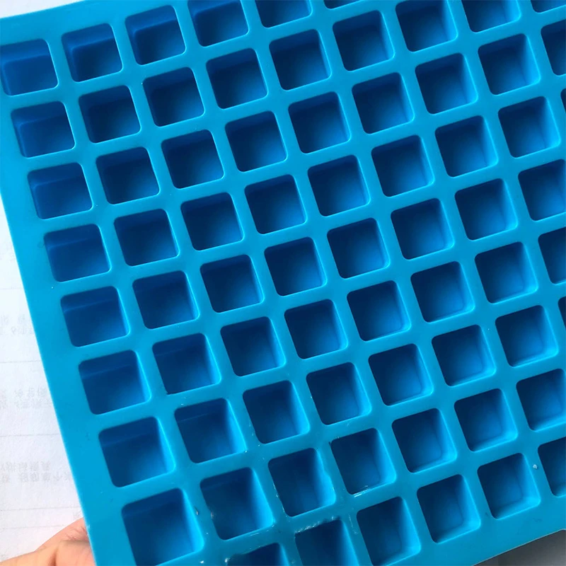 Silicone Molds Ice Box Mold 126 Grid DIY Bakeware Pastry Tray Small Cube Square Mould Baking Accessories Tools for Bakery Forms