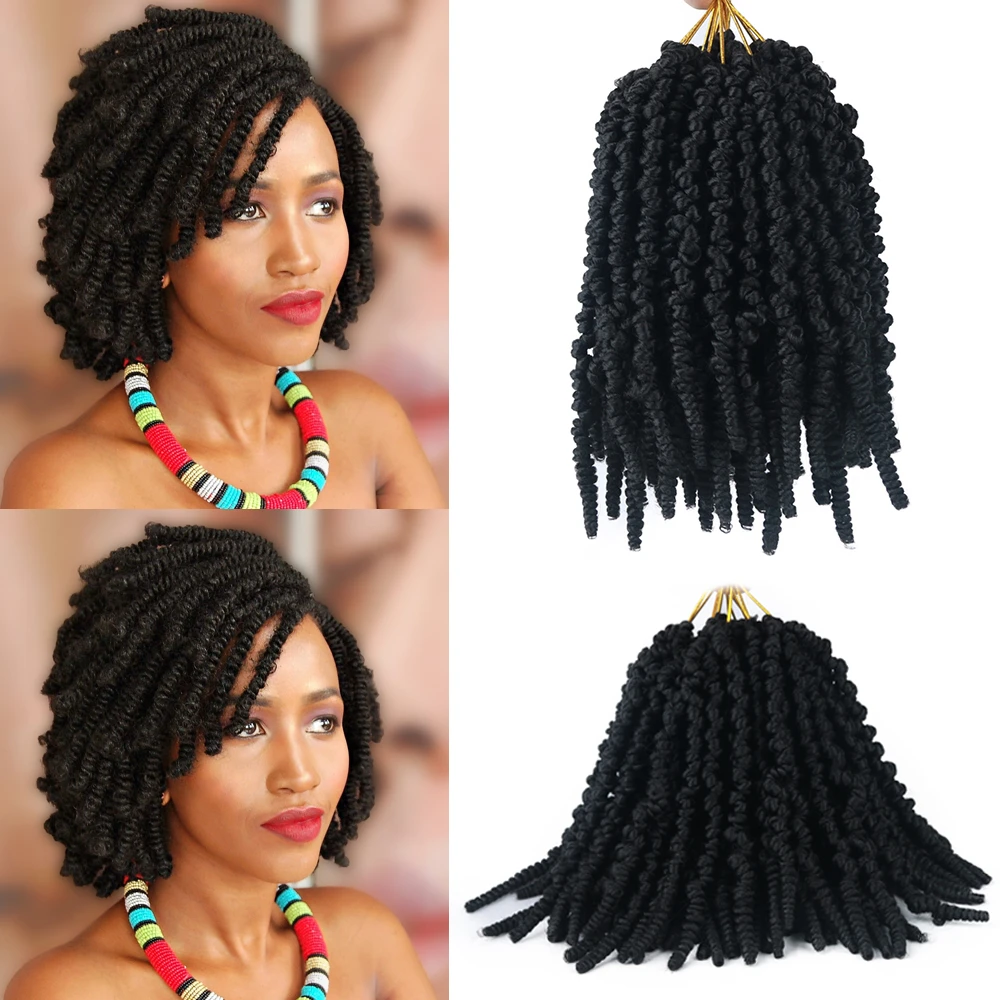 Pre Twisted Spring Twist Hair 8 Inch Passion Twists Crochet Braids For Bob Short Curly Bomb Twist Braiding Hair Extensions Aliexpress