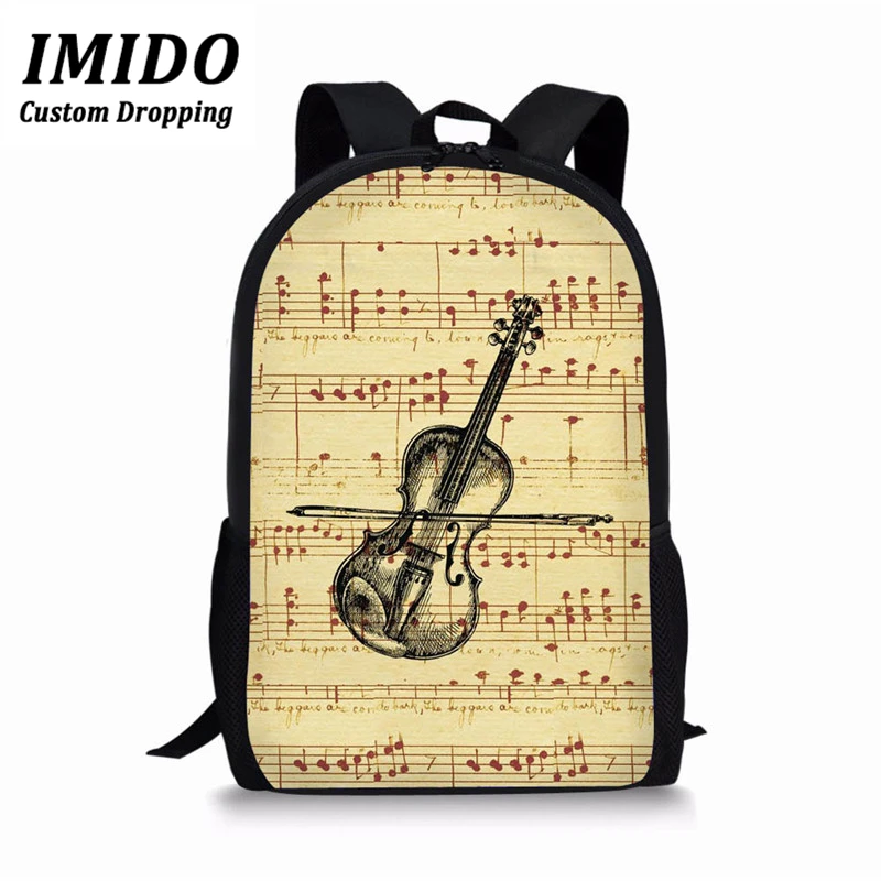 IMIDO, рюкзак для женщин с музыкальным пианино, повседневный рюкзак для подростков, школьные сумки для мальчиков и девочек, женский рюкзак для путешествий, ранец, сумка для книг - Цвет: Z2748C