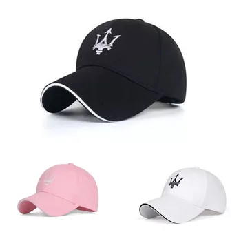 

Cotton peaked cap for Maserati Quattroporte Ghibli brand logo baseball hat embroidered sunhat outdoor topee men women