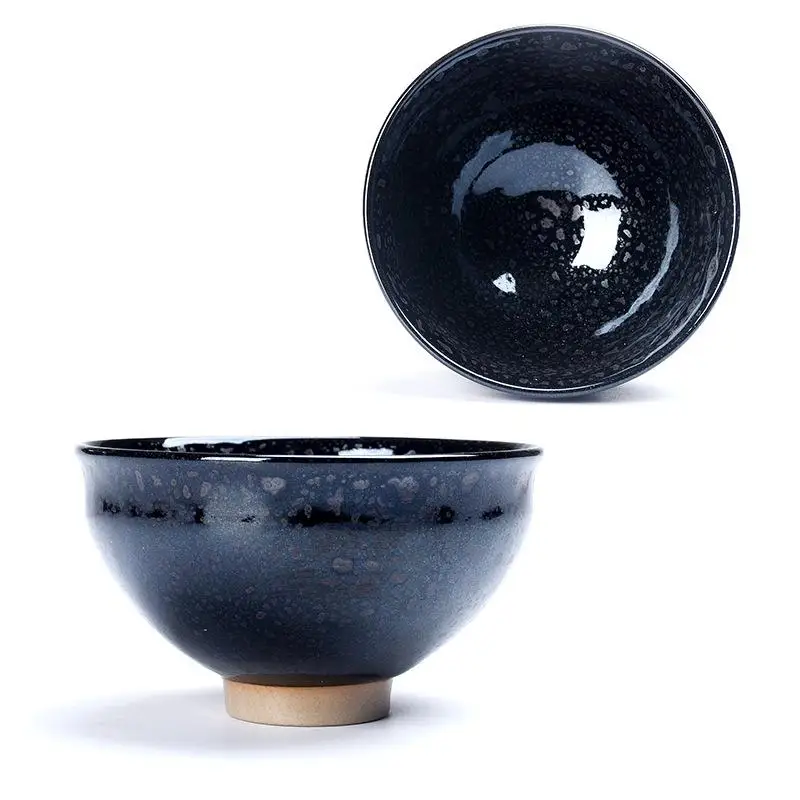 135 мл в китайском стиле керамический чайный стаканчик традиционный для китайского кунг-фу чайный набор винтажная чайная чаша ручной работы чашка для воды кофе Подарочная кружка - Цвет: black