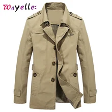 Мужская зимняя куртка, пальто, умный бизнес, Повседневная ветровка, Тренч для мужчин, мягкий стиль сафари, пальто для мужчин размера плюс 5XL