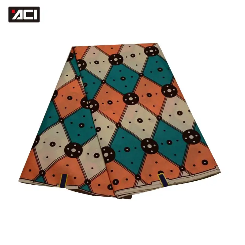 

ACI Cheaper Veritable Dutch Wax African Ankara Fabrics Tissu Africain Guaranteed Real Dutch Wax African Fabric For Party Dress