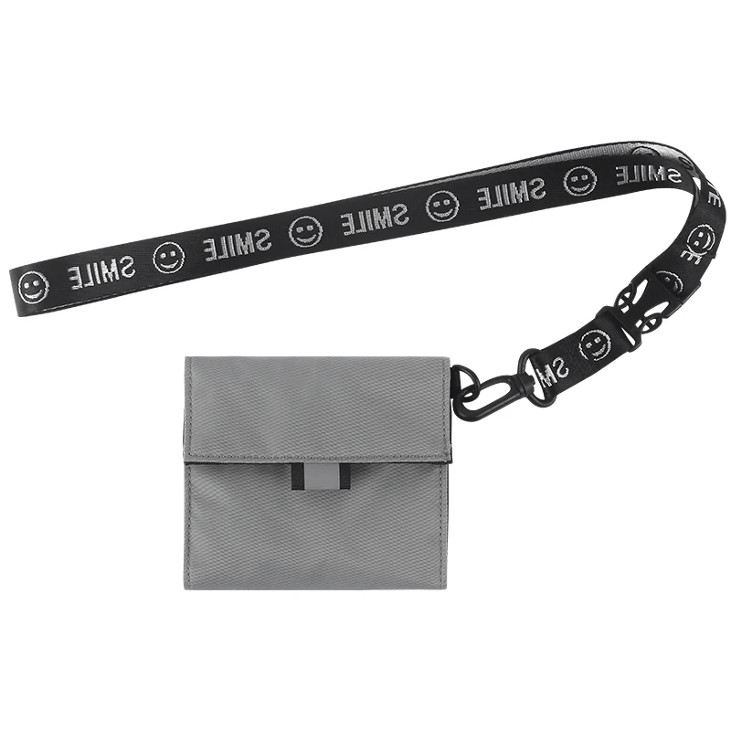 Credit card purse with detached neck hanging strap RFID multi layer wallets for Men Women | Багаж и сумки