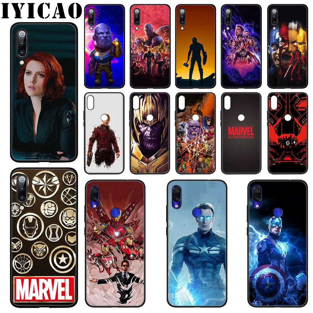 Мягкий силиконовый чехол IYICAO MARVEL Avengers Hero для Xiaomi 9 8 SE A2 Lite A3 9T Pro A1 CC9 5X 6X MAX 3 F1 |