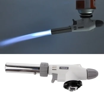 

Metal Flame Gas Torch Blow Torch Cooking AutoIgnition Butane Gas Welding-Burner Heating Welding Gas Burner Flame Lighter