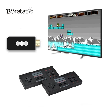 

Built In 528 Classic Game HD Mini TV Video Game 8 Bit Console 4K HDMI Wireless Controller 620 Retro Game Console 2 Players