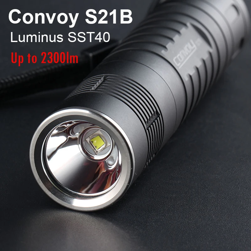 Конвой S21B вспышка светильник Luminus SST40 Led Внутри S2 плюс 21700 версия фонарь