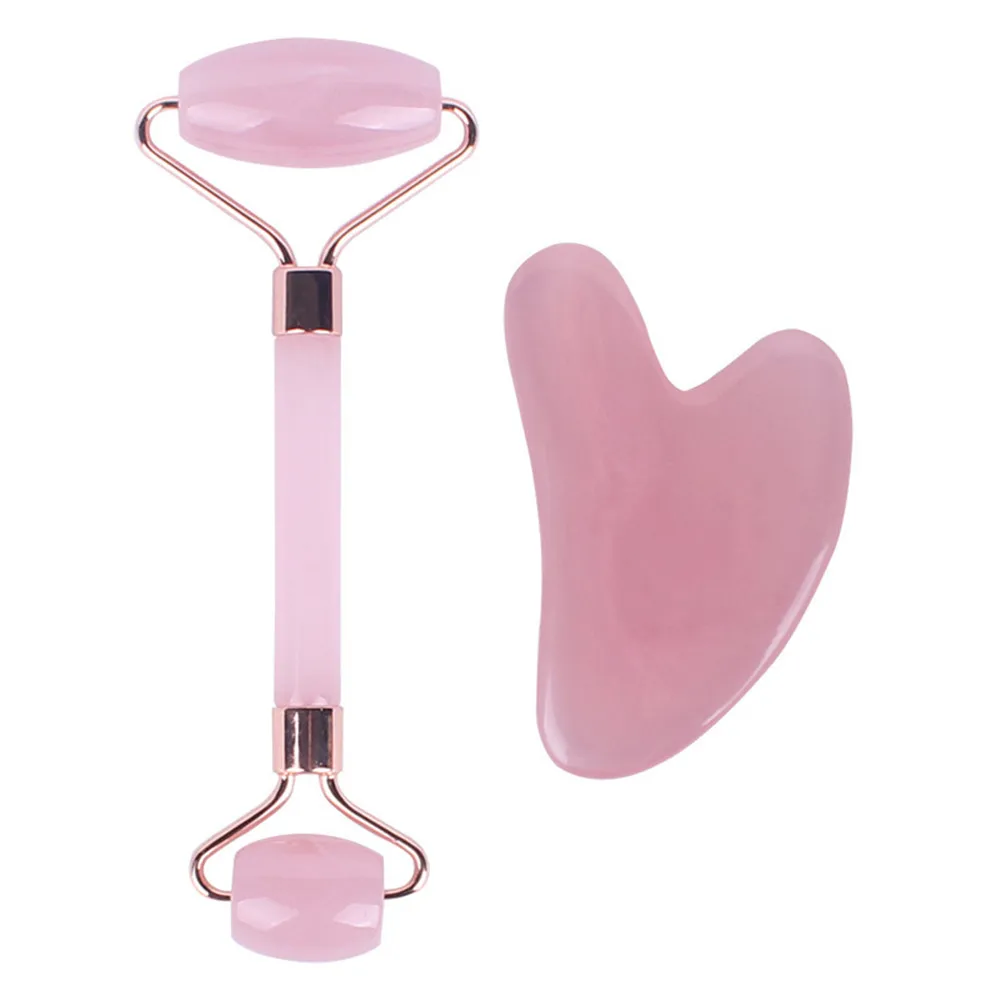 Ofertas Especiales Rosa de resina Guasha Junta Natural raspador Facial chino Gua Sha herramientas cuello cuerpo acupuntura Spa raspador de acupuntura terapia kjQlMDb0poa