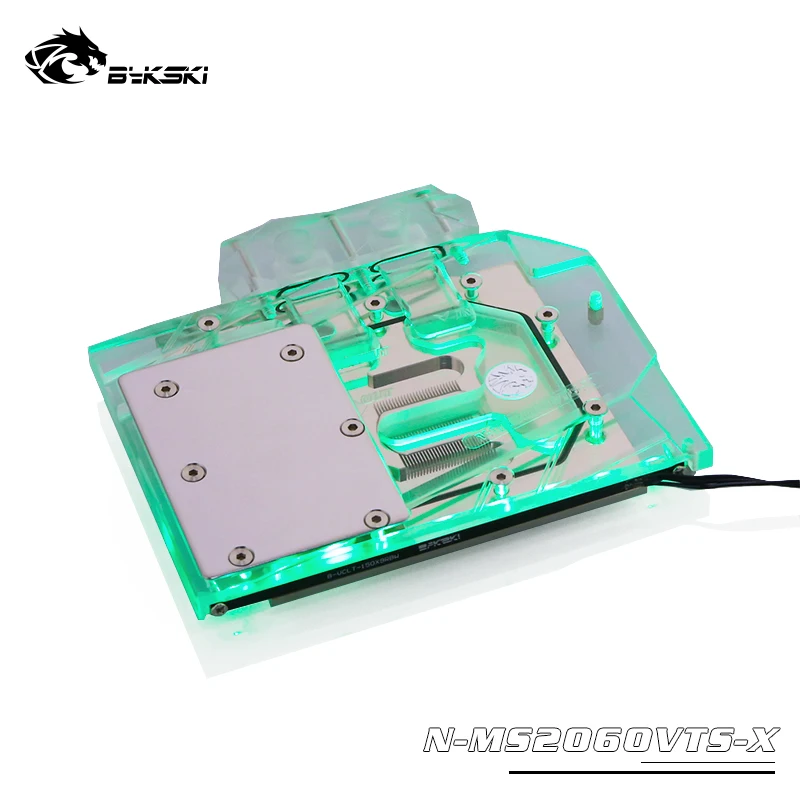 Водный блок Bykski для графической карты MSI RTX2060/1660 VENTUS XS