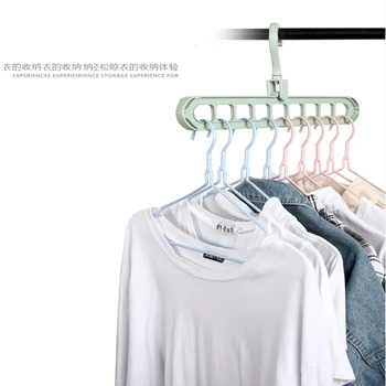 

Magic 9 Support Circle Clothes Hanger Racks Clothes Drying Rack Multifunction Plastic Clothes Hangers Home Storage Hangers hot