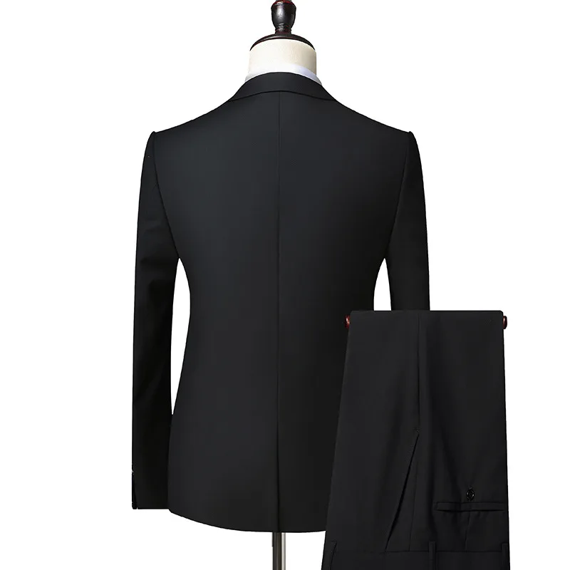 3 piece suits men Men's Suit Suit Korean Edition Youth Handsome British Style Slimming Suit Groomsman's Wedding Dress 3 piece suits men Men's Suit Suit Korean Edition Youth Handsome British Style Slimming Suit Groomsman's Wedding Dress