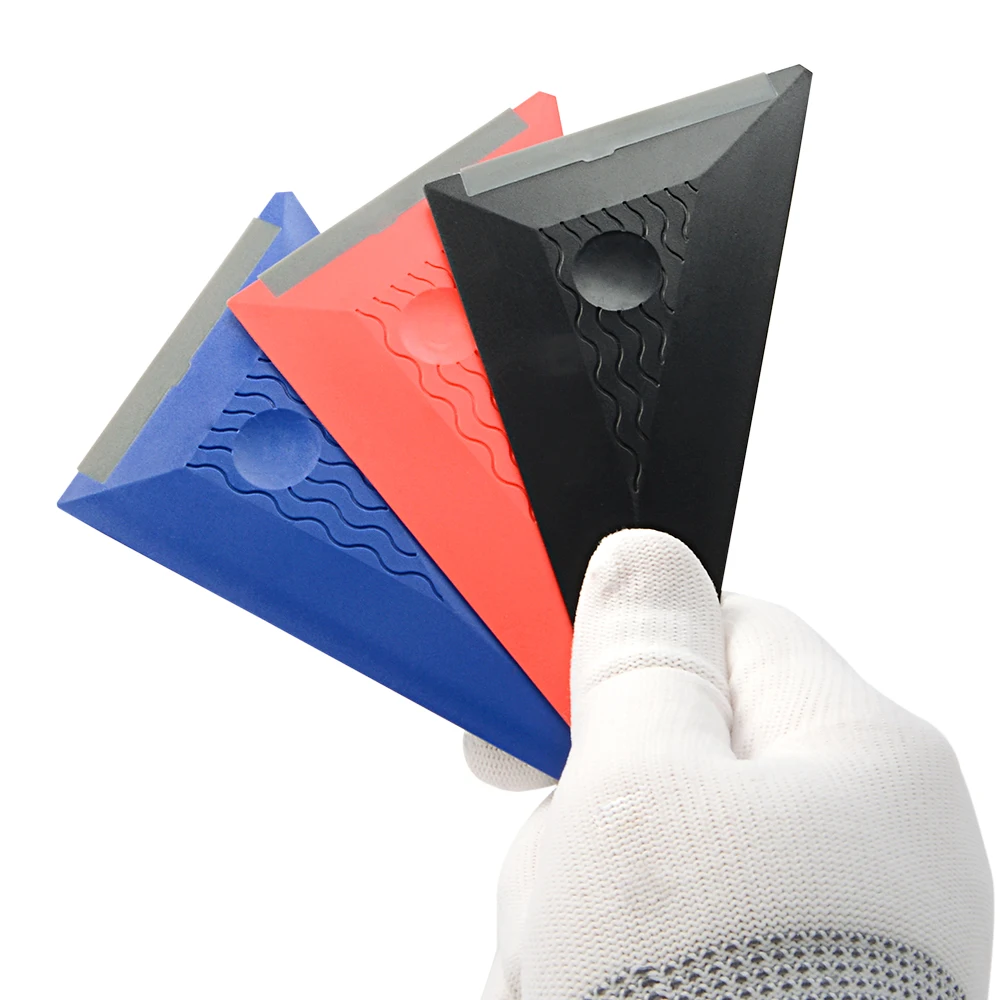 Window Tints Silicone Squeegee Carbon Fiber Vinyl Film Wrapping Car Plastic Scraper Household Glass Sticker Remover Tools
