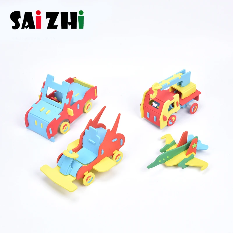 Saizhi 1 шт. 3D пазл самолет бумага мерной миниатюрной картонной модели собраны