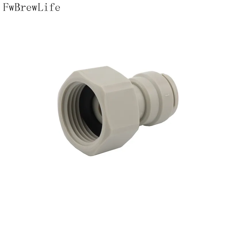 Plastic Speedfit Female Quick Connector Joint 38 516 PUSH IN TO 58 Thread TO SUIT BEER KEG COUPLERS AND TAP SHANKS (6)