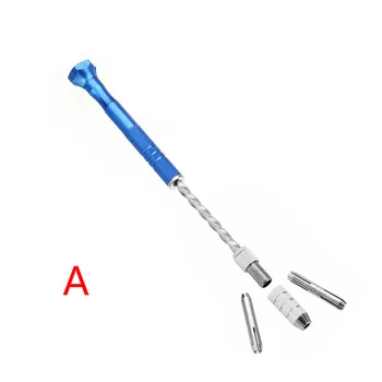 

Upgrade Semi-automatic Mini Hand Drill+2pcs Double Side Chuck+10pcs Twist Drill Bits Drill Wood Model Manual 0.5-3mm Drill Bit