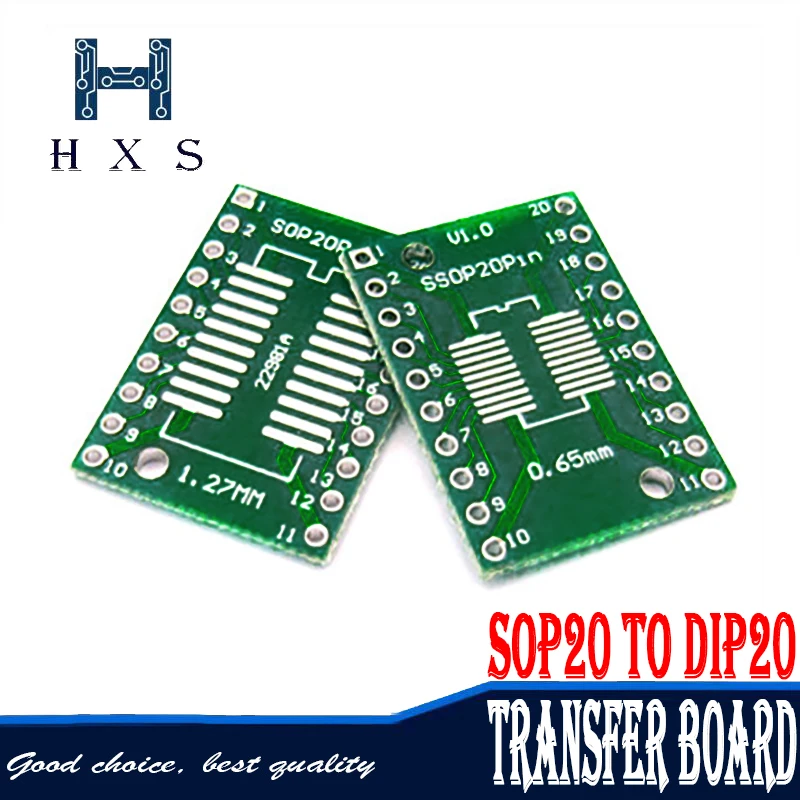 10 шт. TSSOP20 SSOP20 SOP20 к DIP20 печатной платы передачи DIP Pin доска шаг адаптер|Импульсный