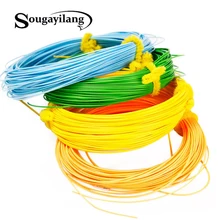 Sougayilang 4F 5F 6F 7F 8F плавающий рыболовный шнур 100FT Вес вперед Fly Line 6 цветов полиэтилен Fly Рыболовная линия