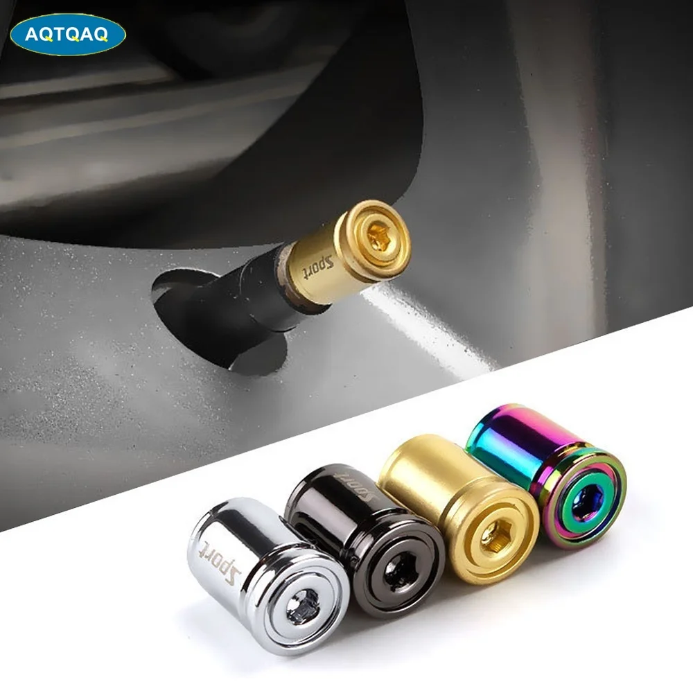 Airtight-Covers Stem-Air-Cap Car-Tire-Valve-Caps Wheel-Tires Car-Styling Anti-Theft-Sport