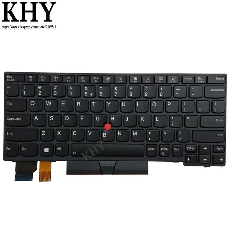 Оригинальная клавиатура с подсветкой US IND для ThinkPad X280 A285 X390 X395 L13 Yoga S2 5th 01YP040 01YP120