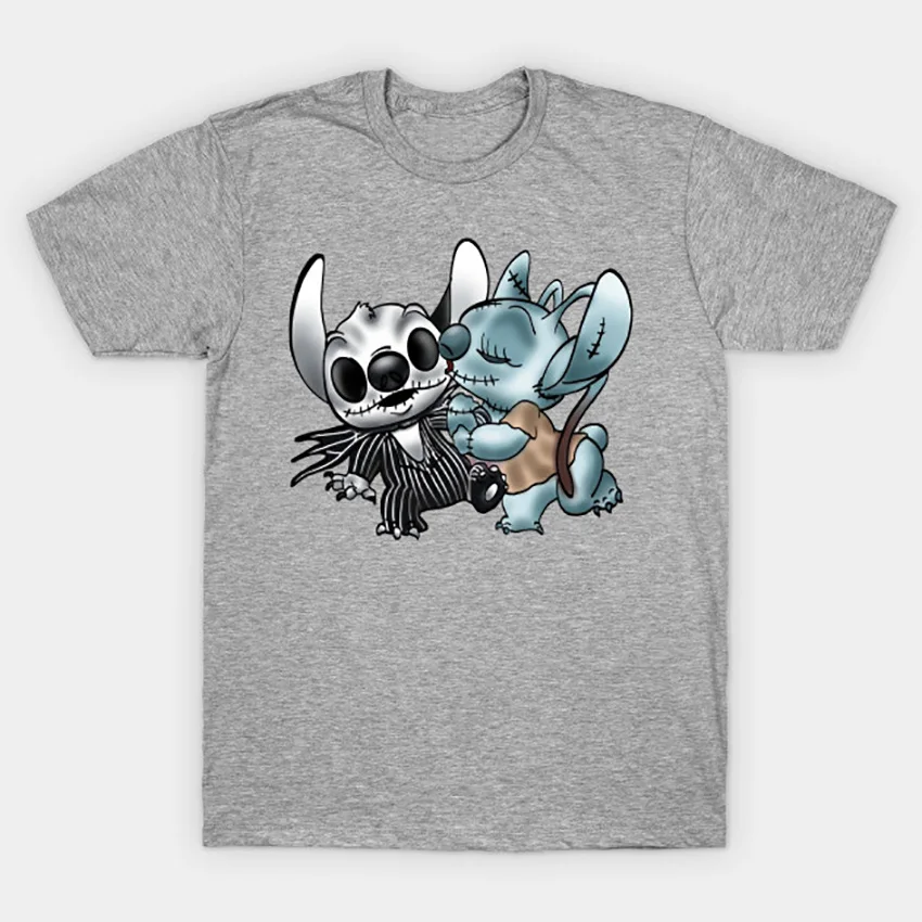 Stitch& Angel Кошмар перед Рождеством футболка Stitch And Angel Футболка lilo and stitch Кошмар перед Рождеством Тыква король