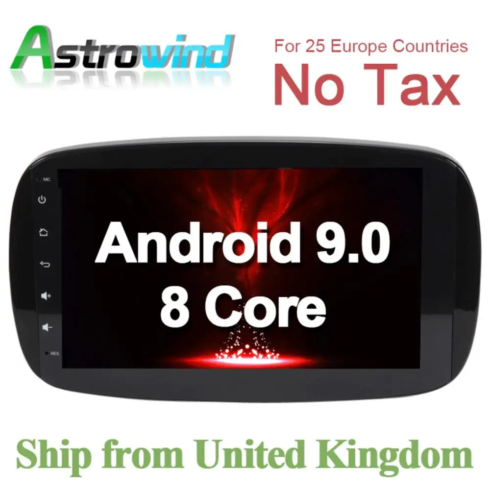 Sale 9 inch 8 Core 4G RAM 64G ROM Android 9.0 Car DVD Player GPS Navigation System Radio Media for Mercedes-Benz Smart Fortwo 2016 27