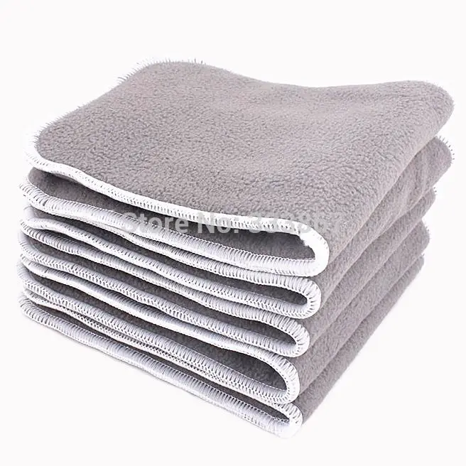 12/lot Charcoal Bamboo,microfiber Inserts Washable Reusable Absorbent