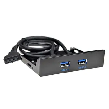 

PCI Express 19/20Pin to Dual USB 3.0 Floppy Drive Front Good Radiation Protection Panel Expansion Card