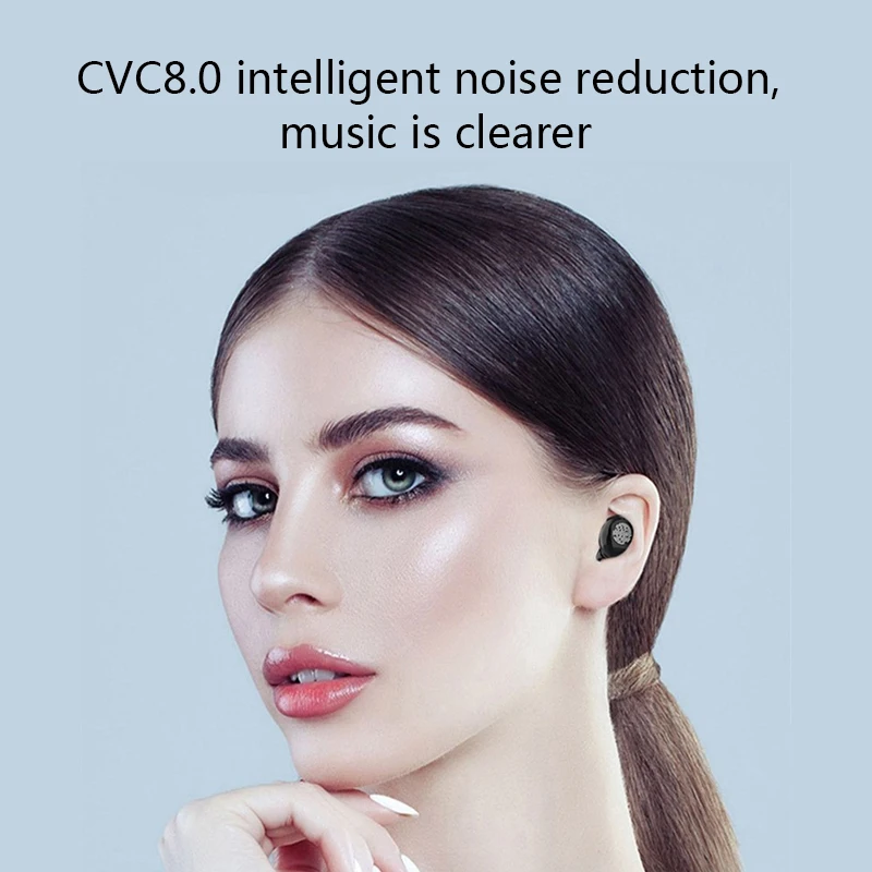 Беспроводные стереонаушники Bluetooth V5.0 Спортивные наушники гарнитура 2000 мА/ч для