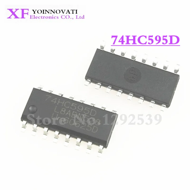 500 шт./лот 74HC595D 74HC595 SOP16 SN74HC595D новый оригинальный | Электронные компоненты и