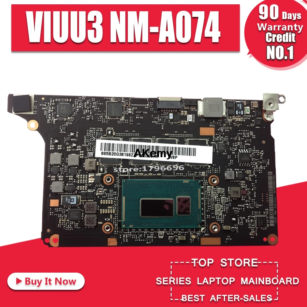 

VIUU3 NM-A074 Laptop motherboard for Lenovo YOGA2 Pro Test original mainboard 4G-RAM I5-4200U