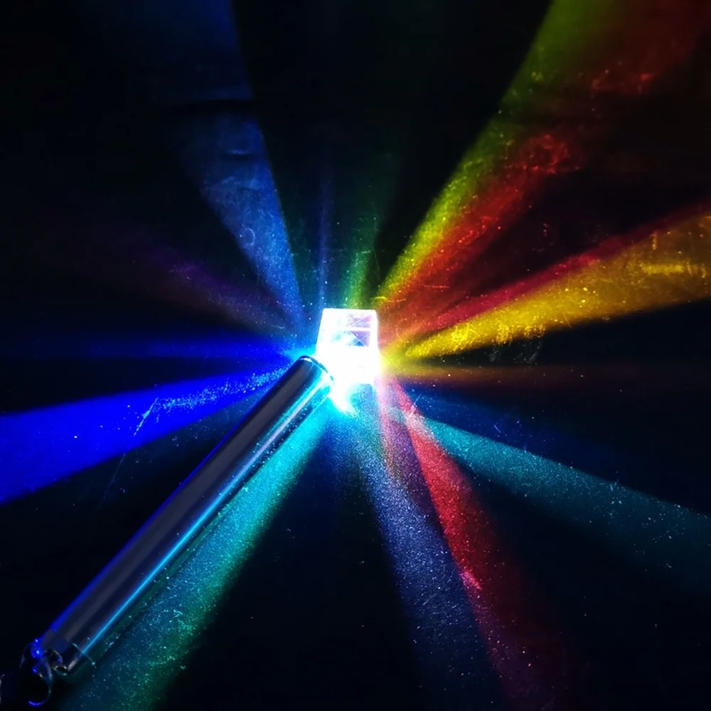 Cubic Science Cube Optical Prisma Photography 15mm with Hexahedral Prism Home Decoration Prism Glass 1pcs optical prisms photography prism