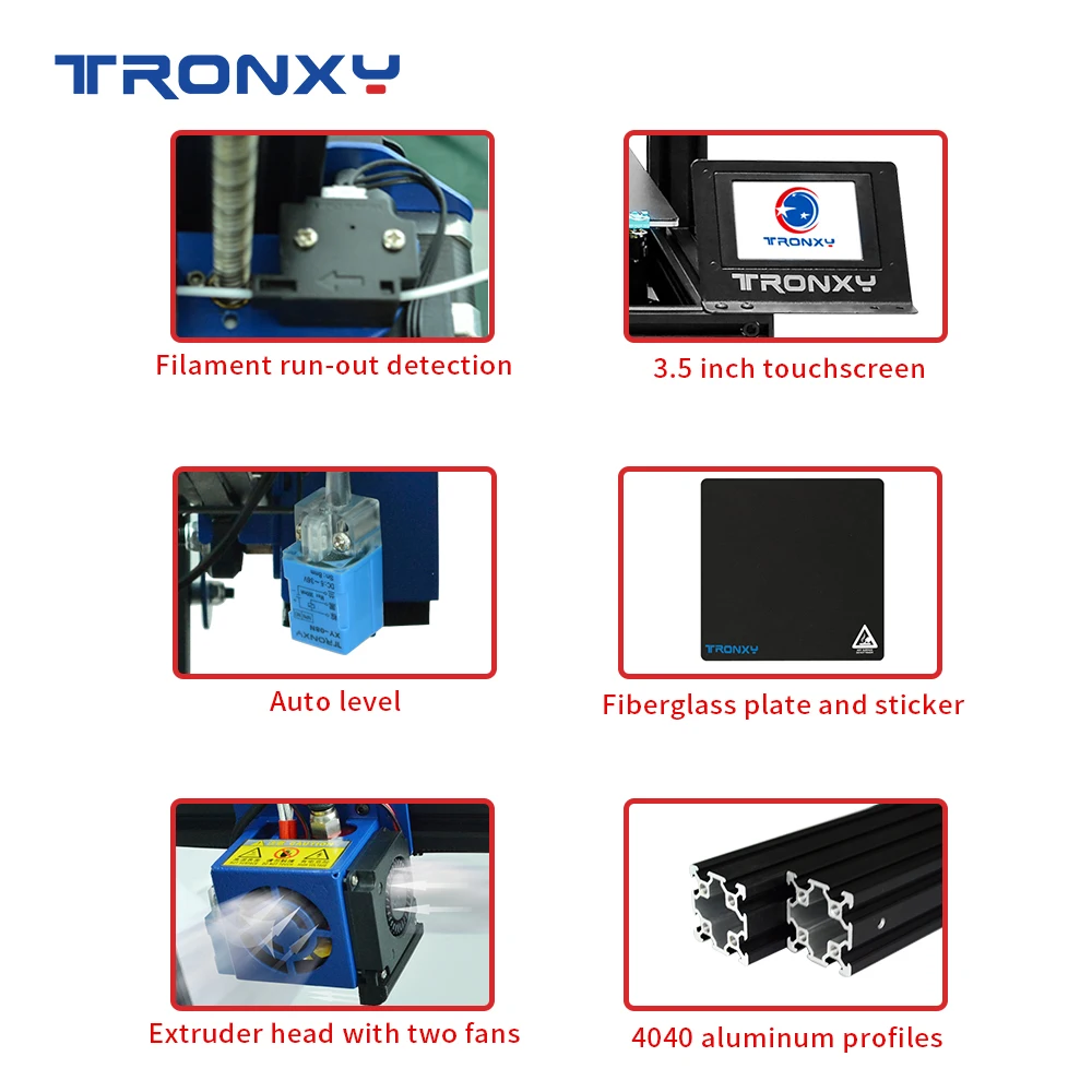 Новинка 2020 года высокоточный 3D принтер Tronxy XY 2 PRO с алюминиевым профилем большой
