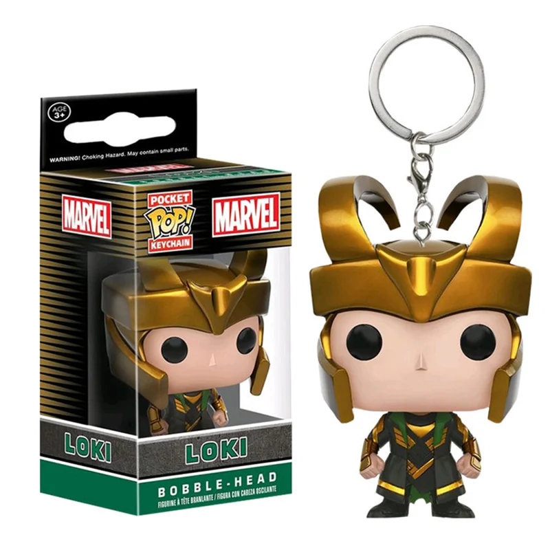 

Funko Pop Pocket Marvel Keychain Loki Action Figure Toys