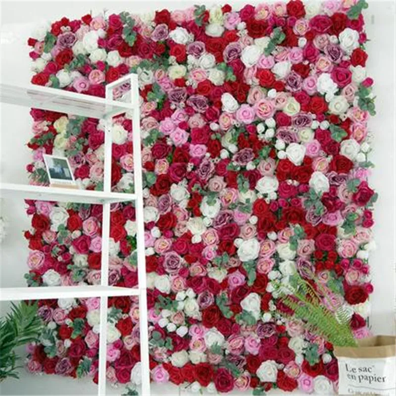 240CM Artificial Roll Flower Wall Wedding Party Home Backdrop Decoration Arrangement Baby Shower Window Diaplay Decor | Дом и сад